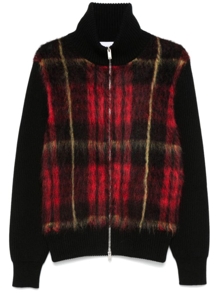 Alexander McQueen MacQueen-tartan zip-up cardigan - Red Cover