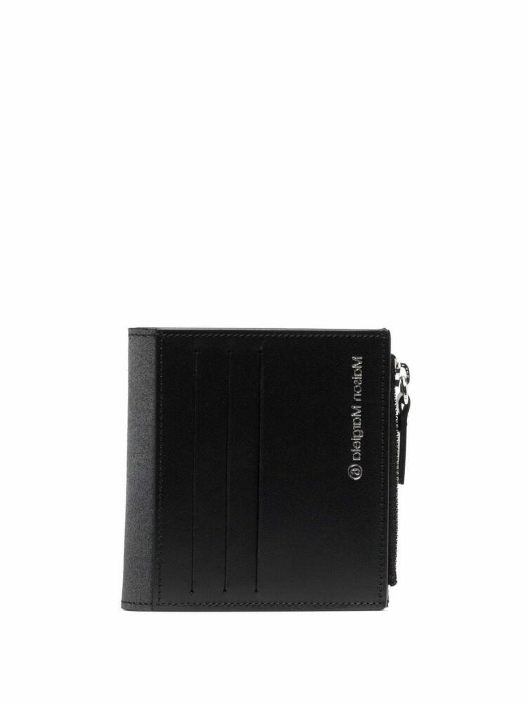 MM6 Maison Margiela logo-stamped bifold wallet - Black Cover