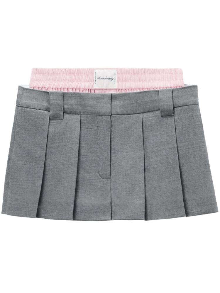 Alexander Wang layered pleated skort - Grey Cover