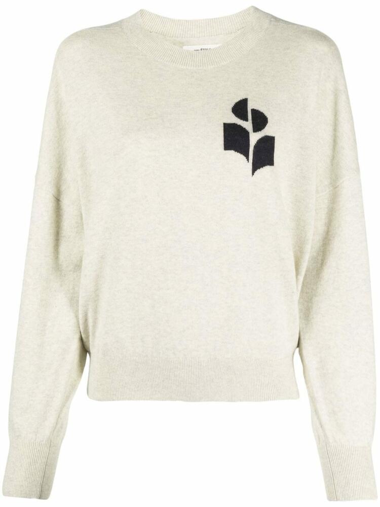 MARANT ÉTOILE logo-print crew-neck jumper - Neutrals Cover