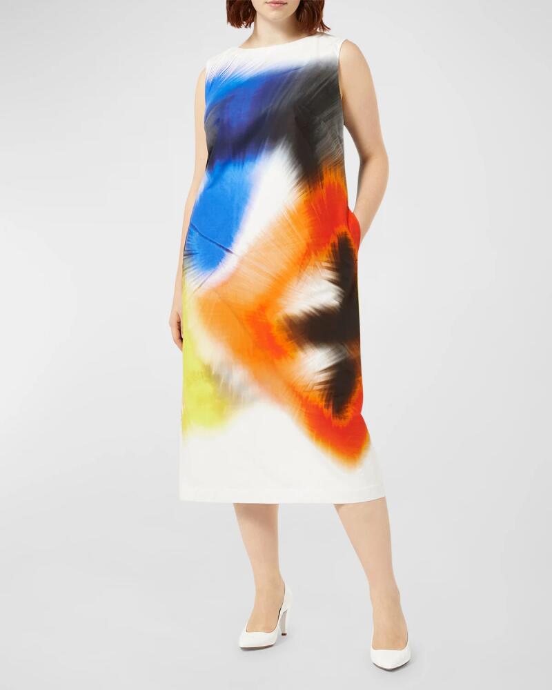 Marina Rinaldi Plus Size Angola Abstract-Print Midi Dress Cover