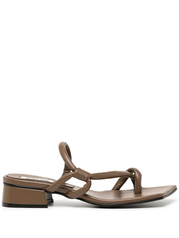 Reike Nen Noodle 35mm cross-strap sandals - Brown Cover