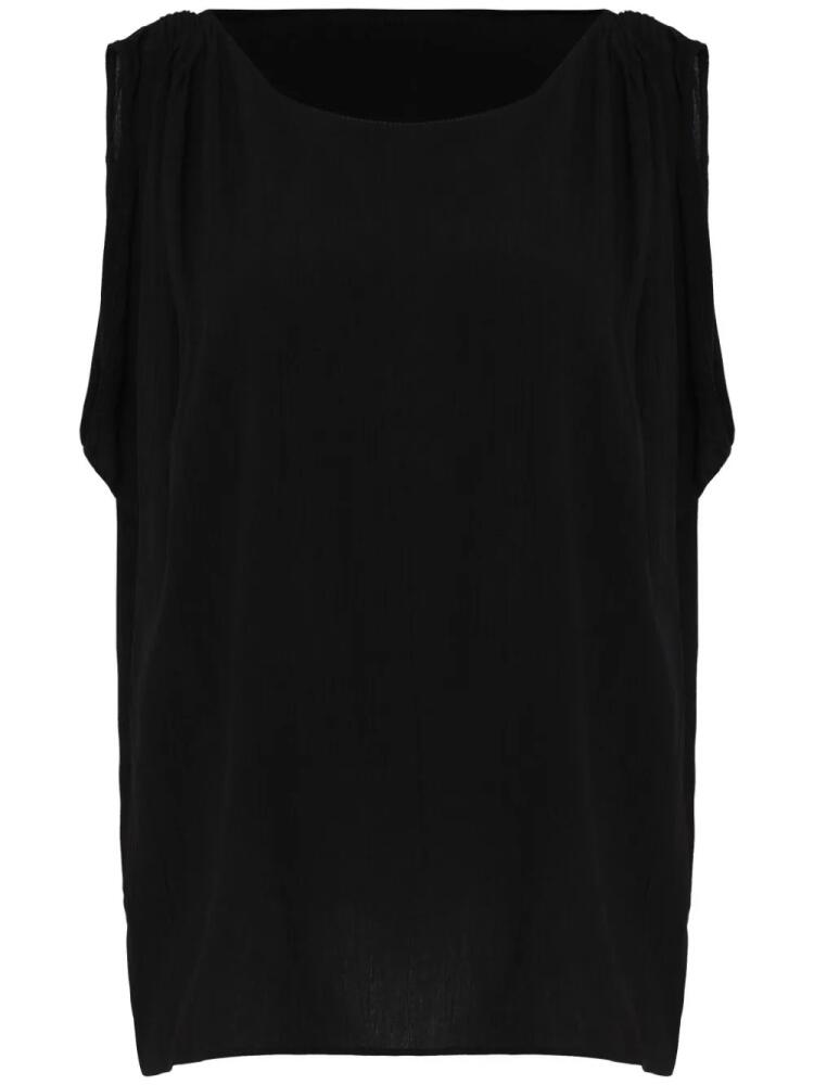 Uma | Raquel Davidowicz draped-detail top - Black Cover