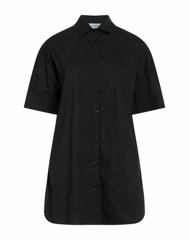 Gran Sasso Woman Shirt Black Cotton, Polyamide, Elastane Cover