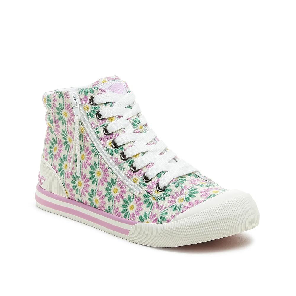 Rocket Dog Jazzin HighTop Sneaker | Women's | Multicolor Floral Print Cover