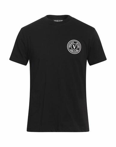 Versace Jeans Couture Man T-shirt Black Cotton Cover