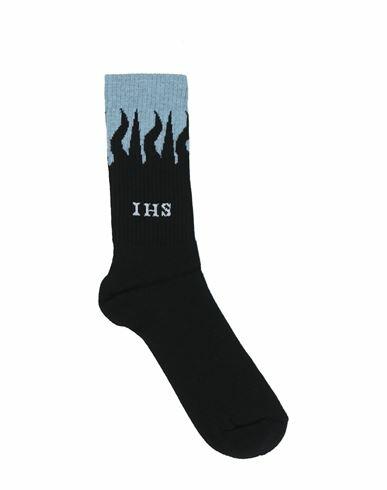 Ihs Man Socks & Hosiery Black Cotton, Lycra, Elastane Cover