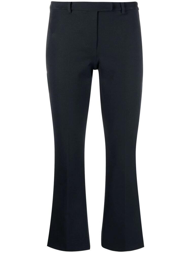 'S Max Mara cropped cotton-blend tailored trousers - Blue Cover