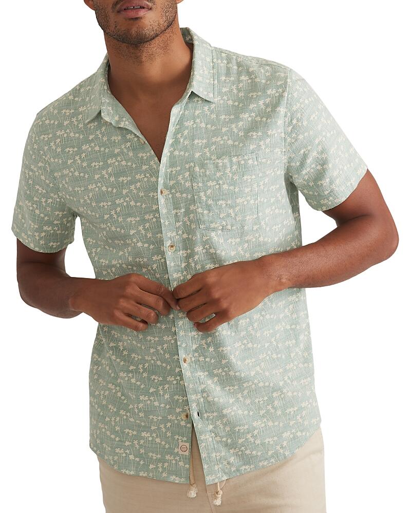 Marine Layer Printed Classic Stretch Selvage Short Sleeve Shirt Cover