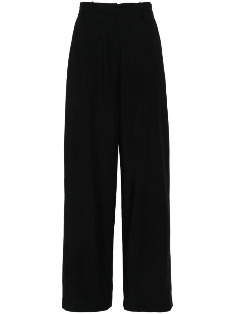 Magda Butrym wide-leg wool trousers - Black Cover