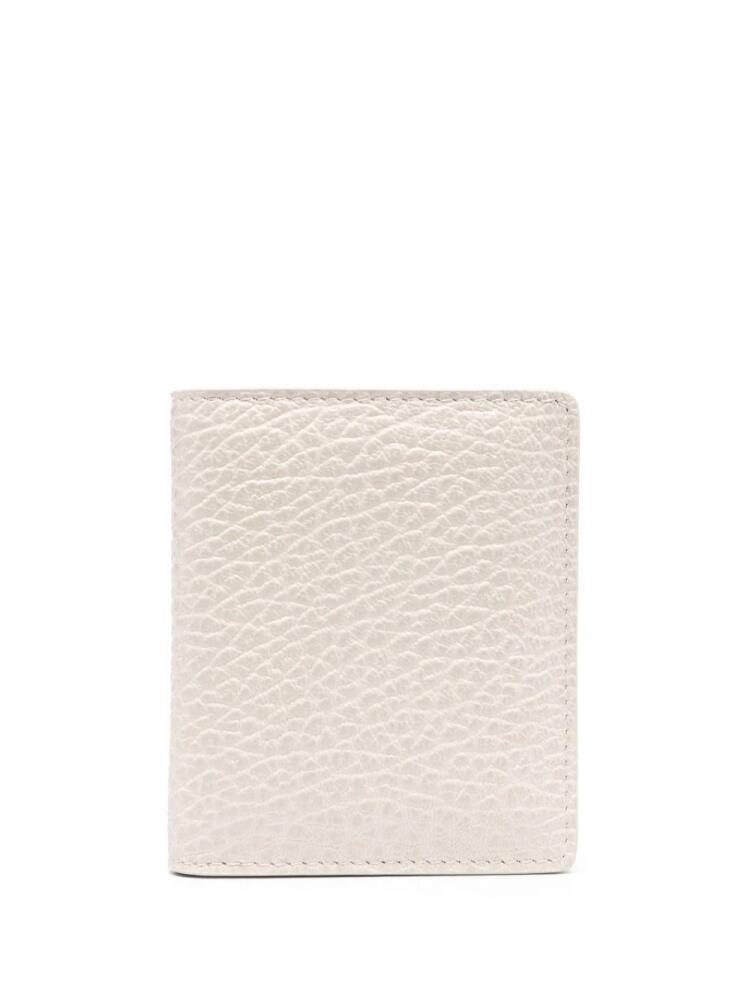 Maison Margiela four-stitch leather bi-fold wallet - Neutrals Cover