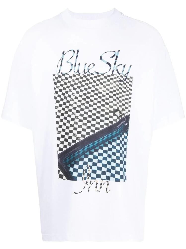 BLUE SKY INN logo-graphic print T-shirt - White Cover