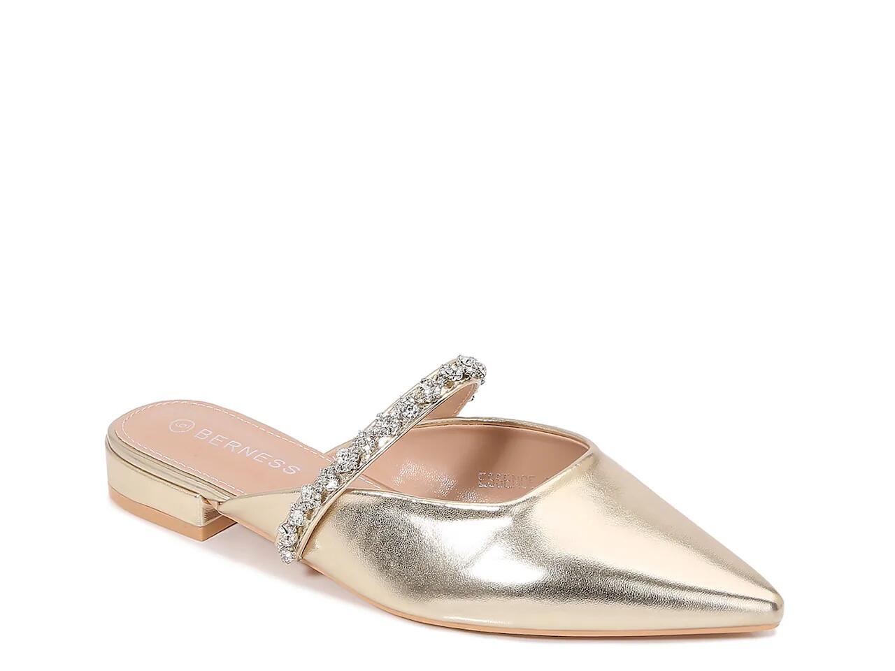 BERNESS Essence Mary Jane Mule | Women's | Gold Metallic Cover