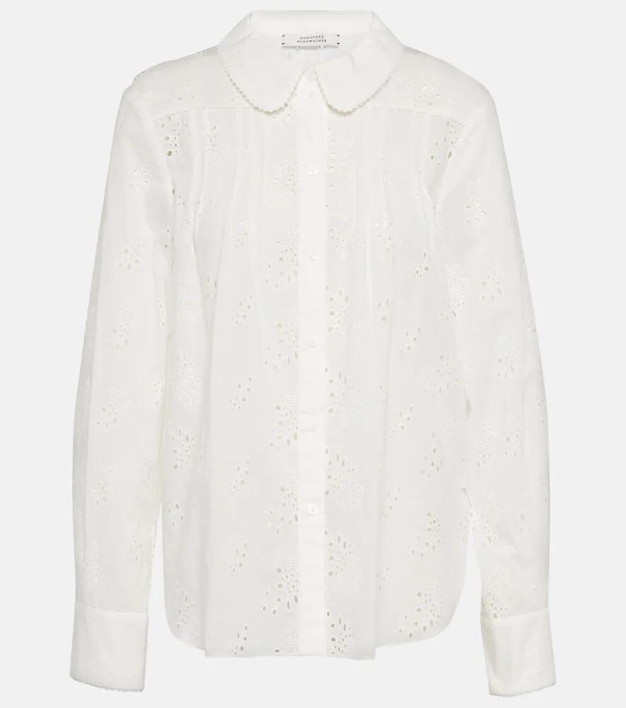 Dorothee Schumacher Embroidered Ease cotton shirt Cover