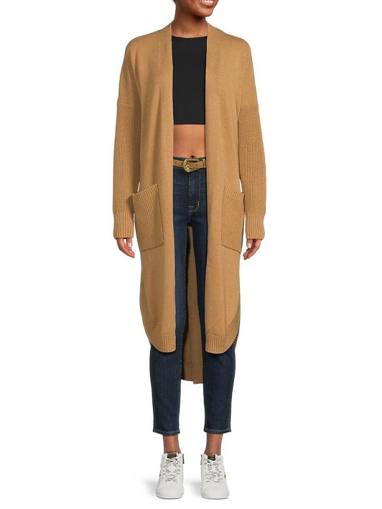 French Connection Women's Mozart Longline Cardigan - Camel Cover