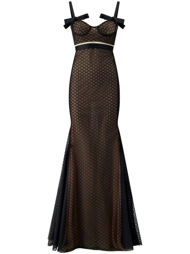 Giambattista Valli lace bustier-top gown - Black Cover