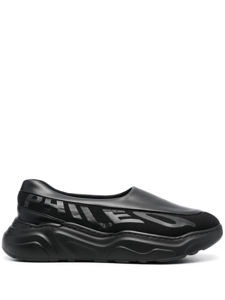 PHILEO logo-print low-top laceless sneakers - Black Cover