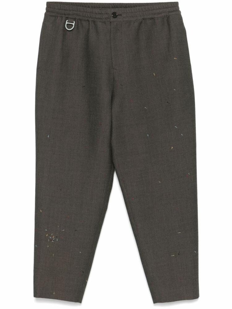 Undercover motif-embroidered trousers - Brown Cover