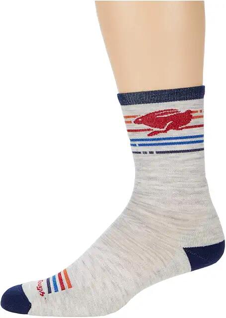 Darn Tough Vermont Pacer Micro Crew Ultra-Lightweight with Cushion (Ash) Men's Crew Cut Socks Shoes Cover