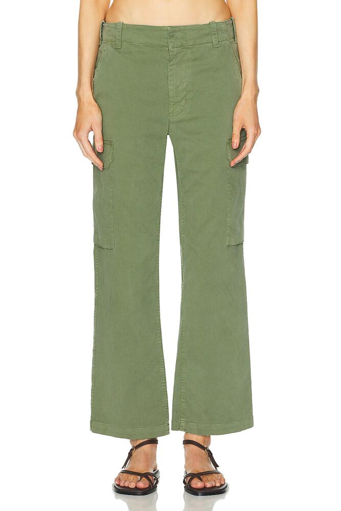 NILI LOTAN Leofred Cargo Pant in Green Cover