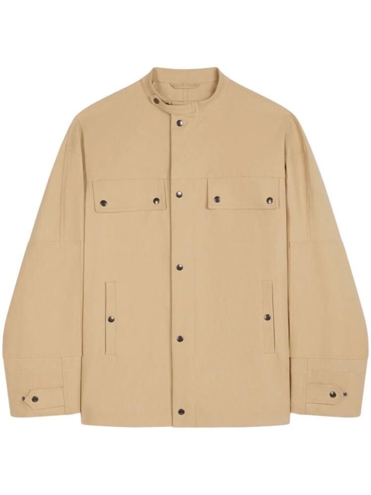 DRIES VAN NOTEN cotton shirt jacket - Neutrals Cover