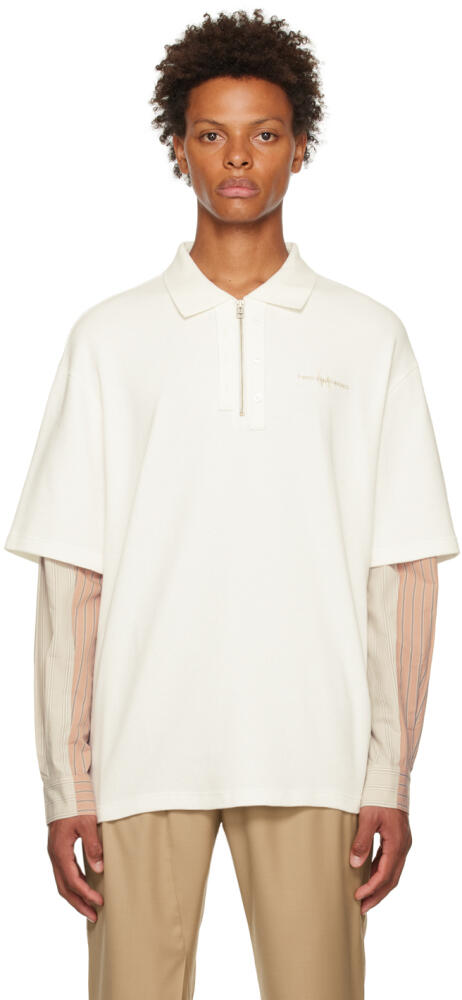 Feng Chen Wang White Paneled Polo Cover