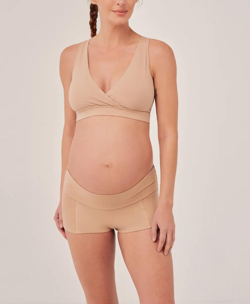 Pact Organic Maternity Nursing Bralette in Champagne Cover