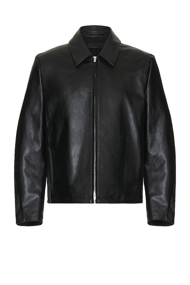 POST ARCHIVE FACTION (PAF) 6.0 Leather Jacket in Black Cover