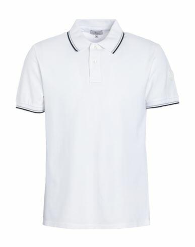 Woolrich Monterey Polo Man Polo shirt White Cotton, Elastane Cover