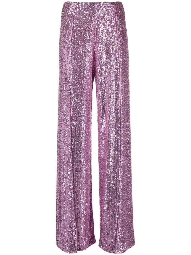 TOM FORD sequined wide-leg trousers - Purple Cover