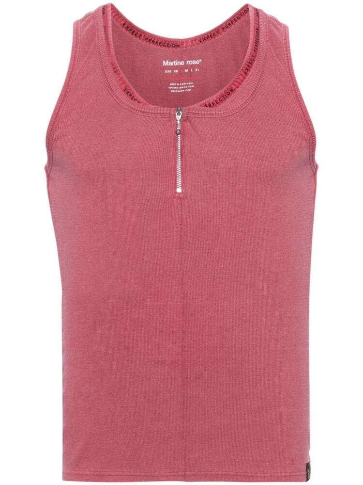 Martine Rose layered ribbed tank top - Pink Cover