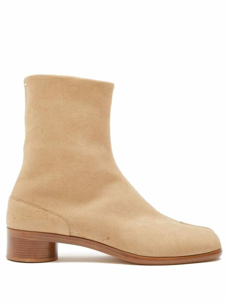 Maison Margiela Tabi 30mm leather ankle boots - Neutrals Cover