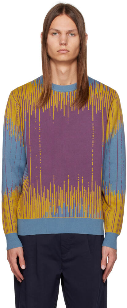 Double Rainbouu Multicolor Crewneck Sweater Cover