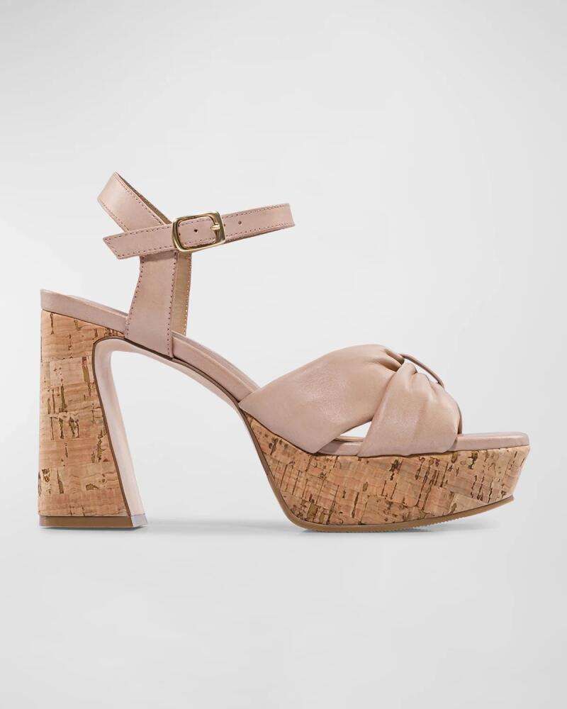 Bernardo Suede Ankle-Strap Platform Sandals Cover