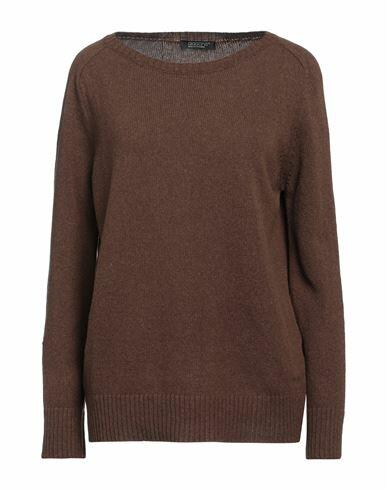 Aragona Woman Sweater Dark brown Cashmere Cover