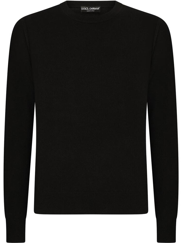 Dolce & Gabbana round-neck cashmere jumper - Black Cover