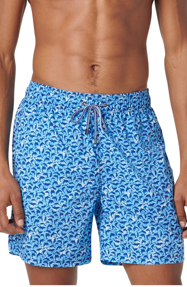 Bugatchi Cosmo Swim Trunks in Aqua Cover