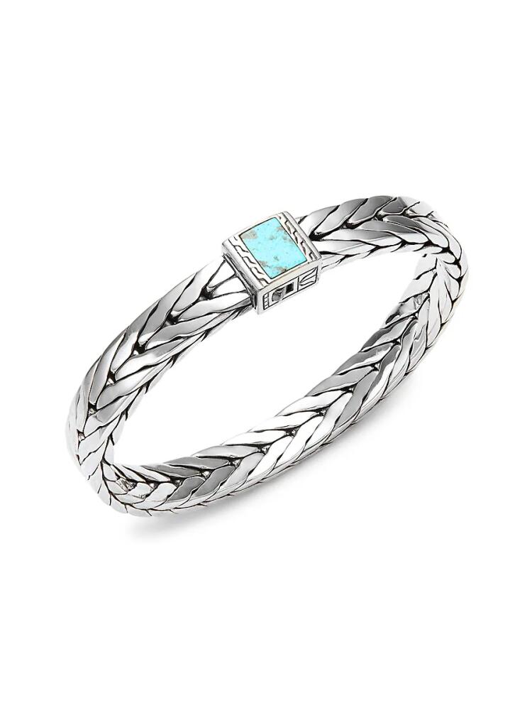 John Hardy Men's Sterling Silver & Turquoise Bracelet Cover