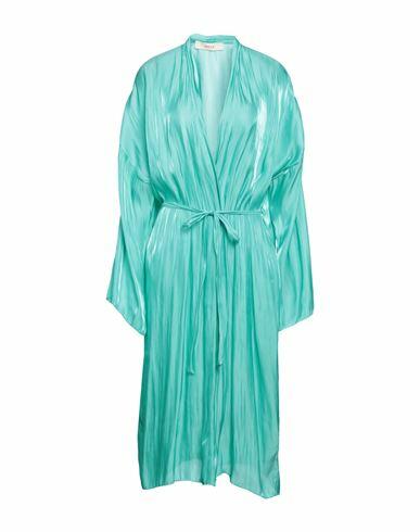 Jucca Woman Overcoat & Trench Coat Turquoise Polyester Cover