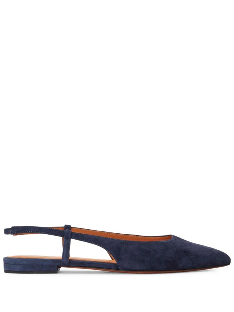 Polo Ralph Lauren pointed-toe suede ballerinas - Blue Cover