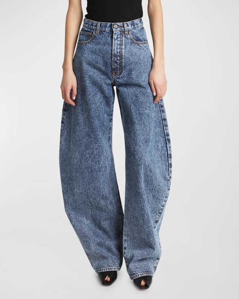 ALAIA Rounded Leg Denim Pants Cover