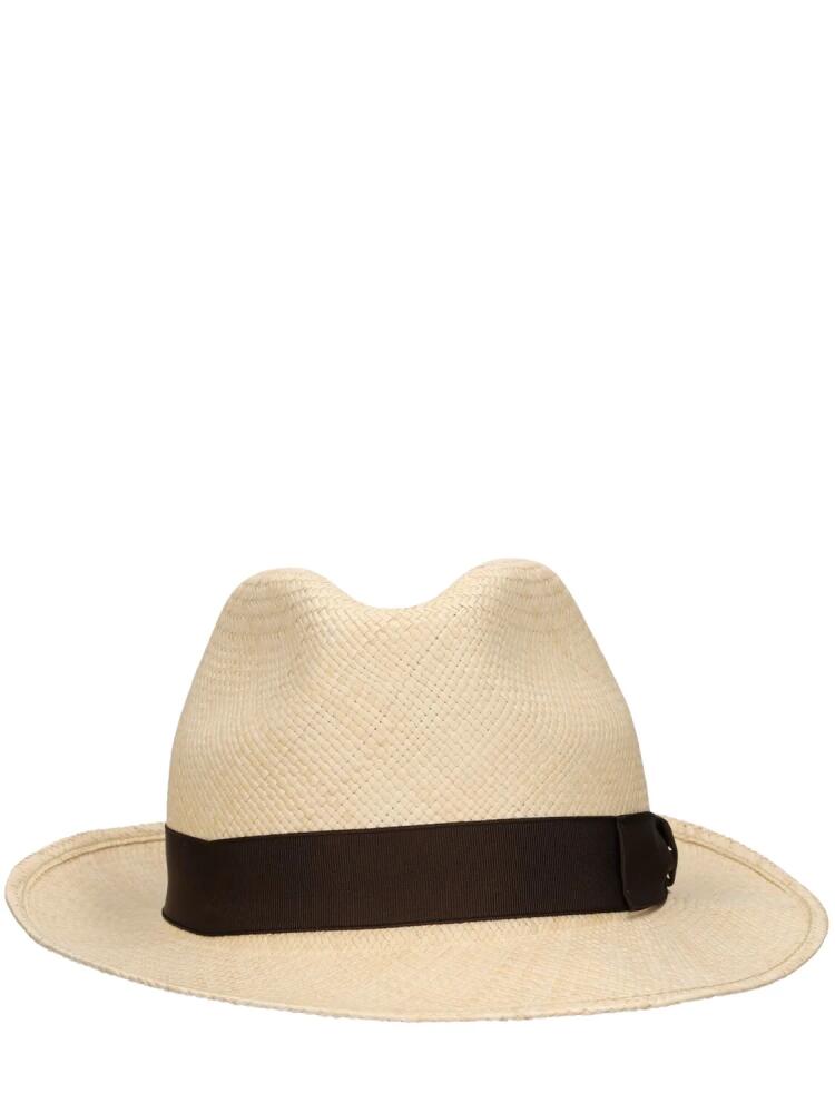 BORSALINO Federico 6cm Brim Straw Panama Hat Cover