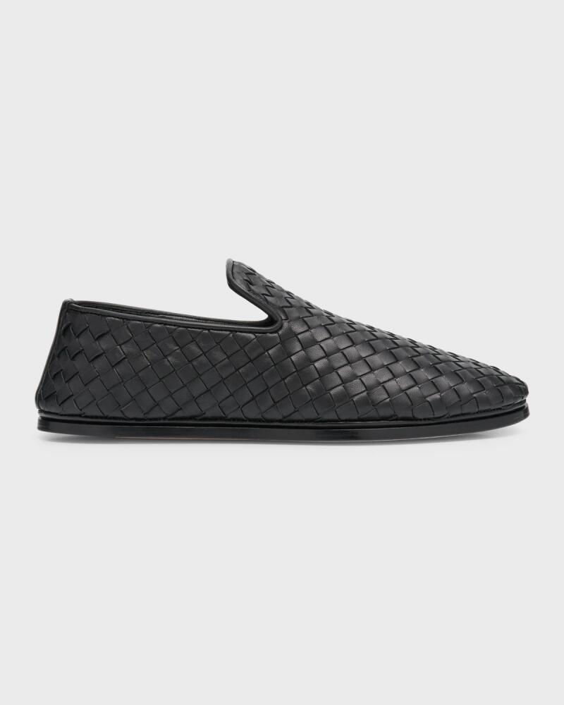 Bottega Veneta Intrecciato Woven Leather Slipper Loafers Cover