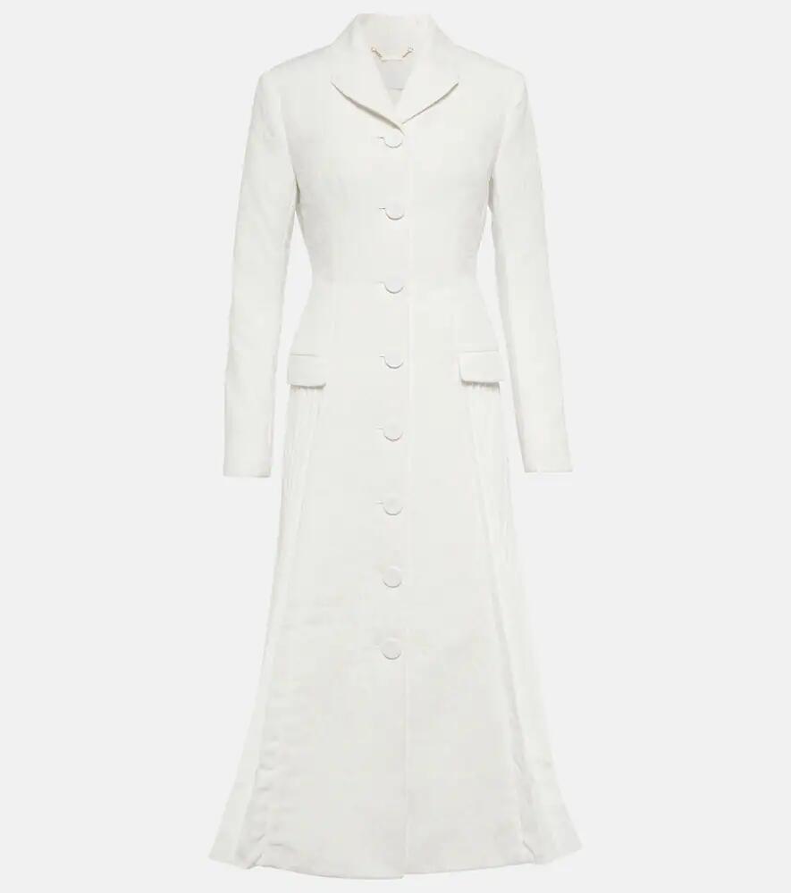 Erdem Bridal Calla cloqué coat Cover