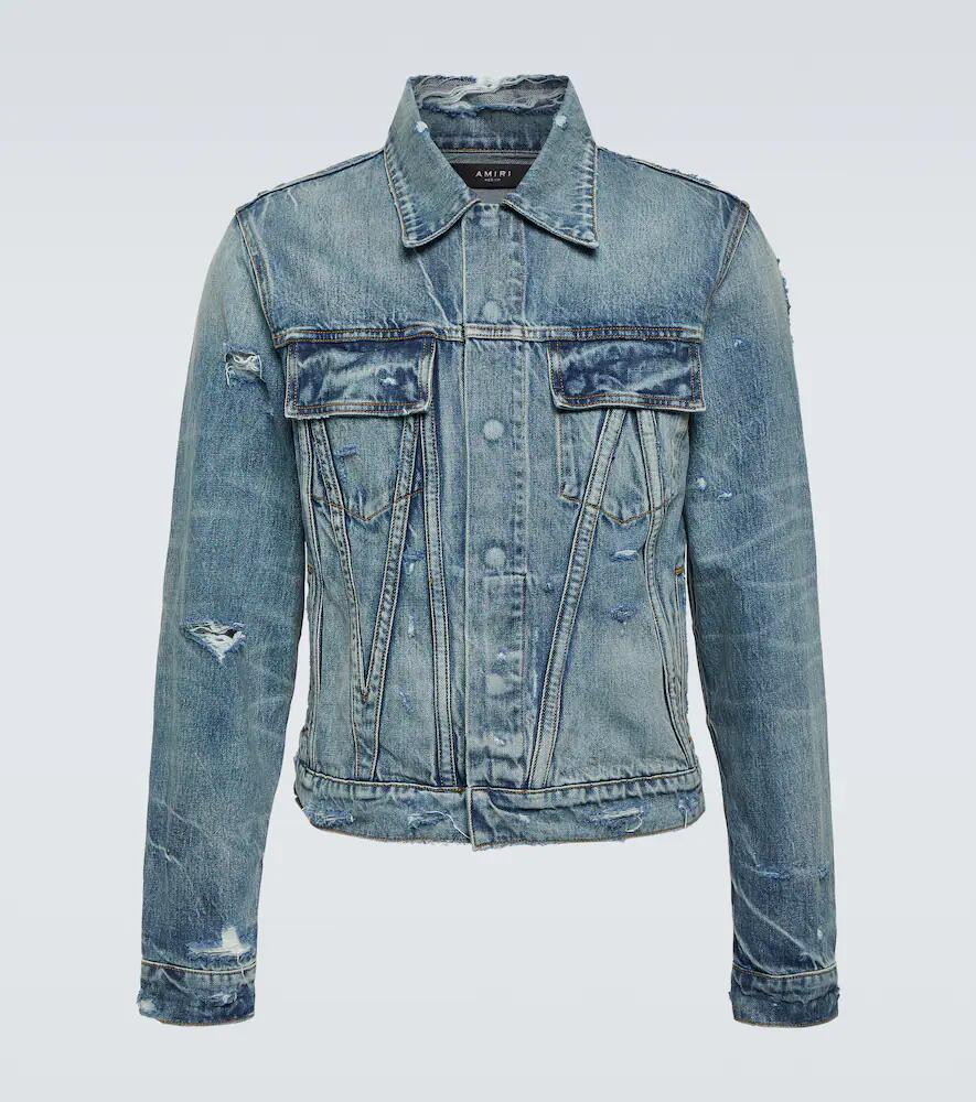 Amiri Distressed denim jacket Cover