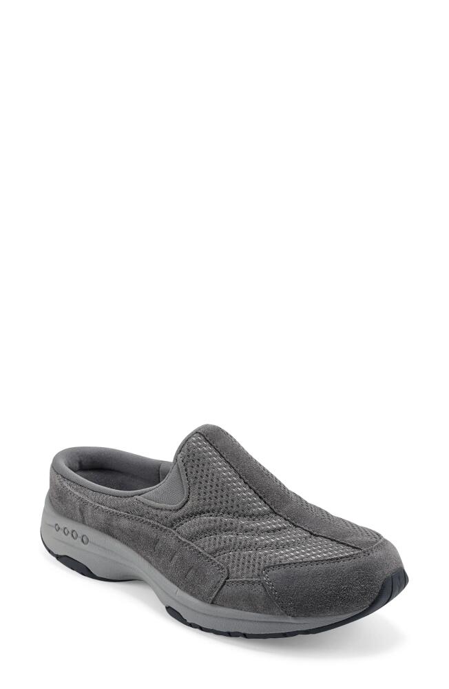 Easy Spirit Traveltime Slip-On Sneaker - Wide Width Available in Medium Gray Cover