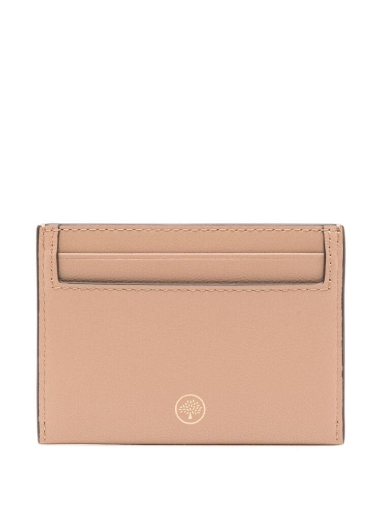 Mulberry logo-stamp leather cardholder - Brown Cover