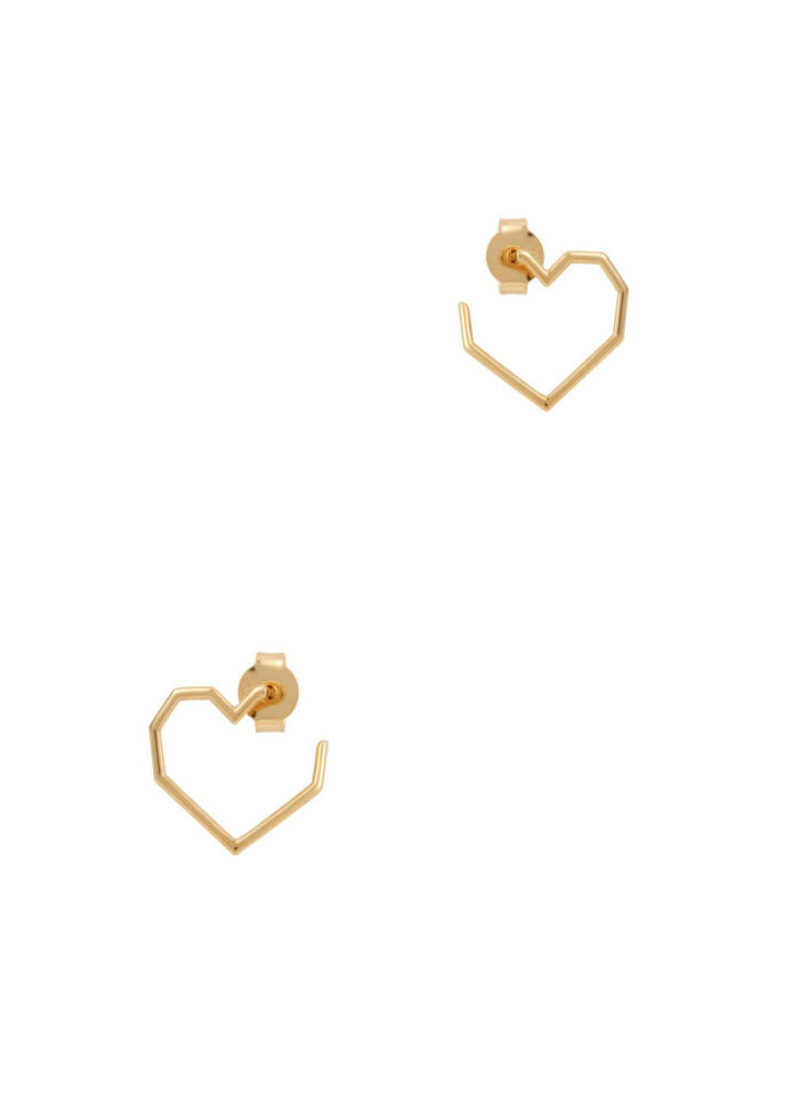 Aliita Corazon Heart 14kt Gold Earrings Cover