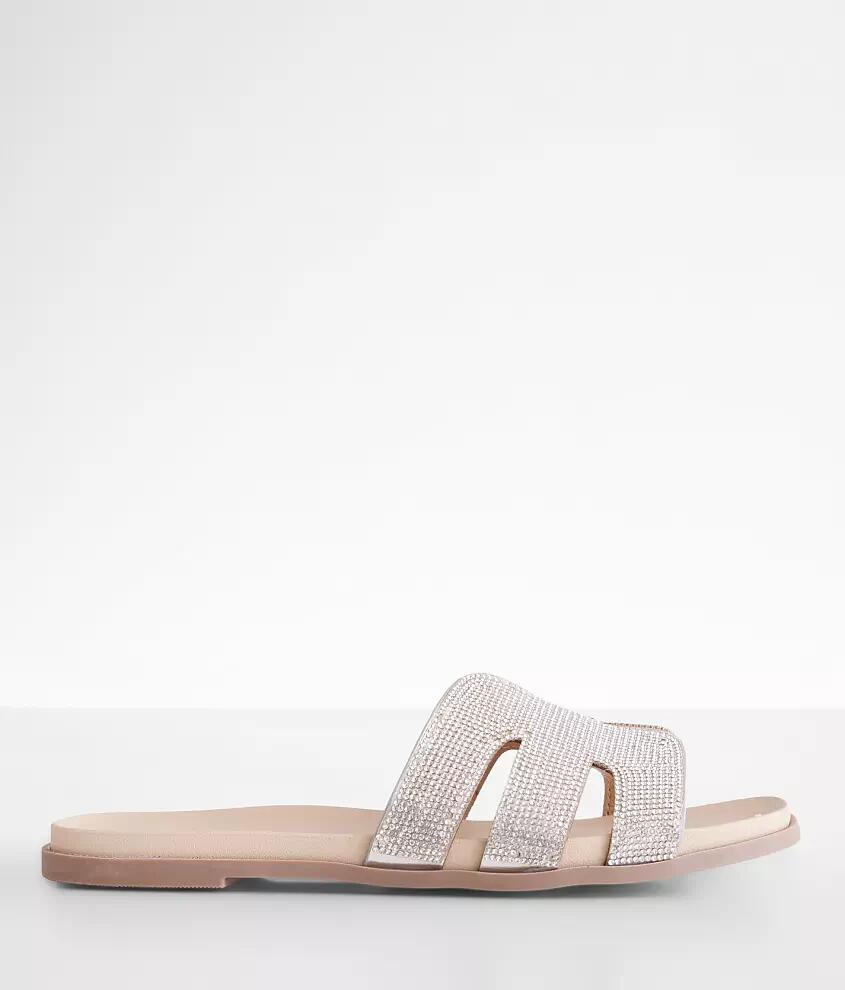 Qupid Lay Low Glitz Sandal Cover