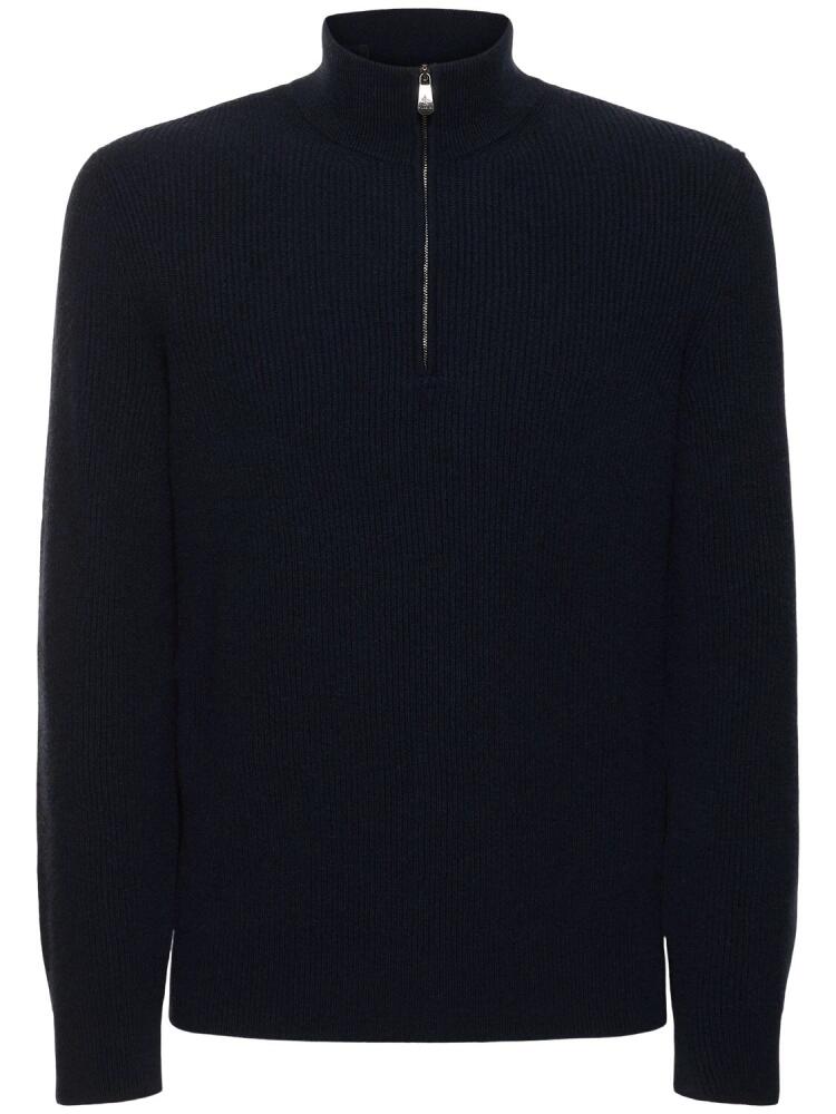 PIACENZA CASHMERE English Cashmere Rib Knit Sweater Cover